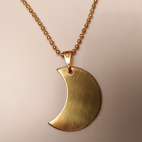 Gypsy Style Custom Crescent Moon Necklace - Picture 7 of 13